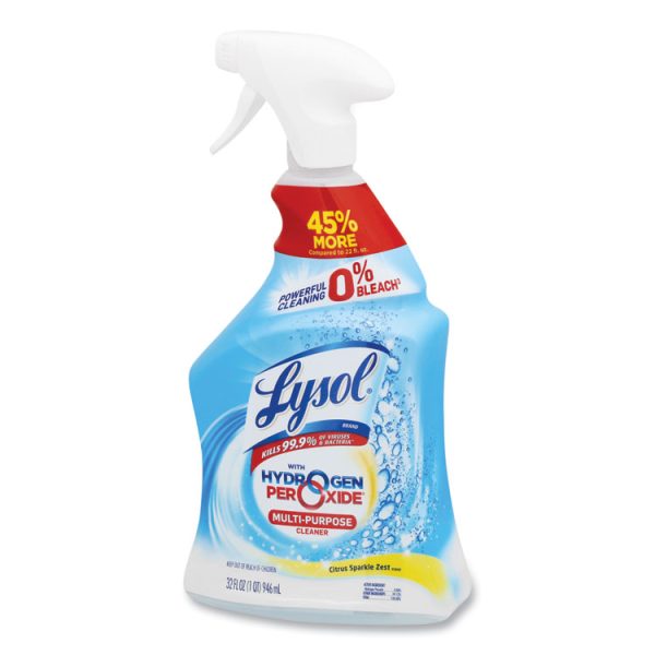 Multi-Purpose Hydrogen Peroxide Cleaner, Citrus Sparkle Zest, 32 Oz Trigger Spray Bottle, 9/carton - Image 5