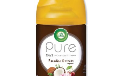 Freshmatic Life Scents Ultra Refill, Paradise Retreat, 5.89 Oz Aerosol Spray, 6/carton