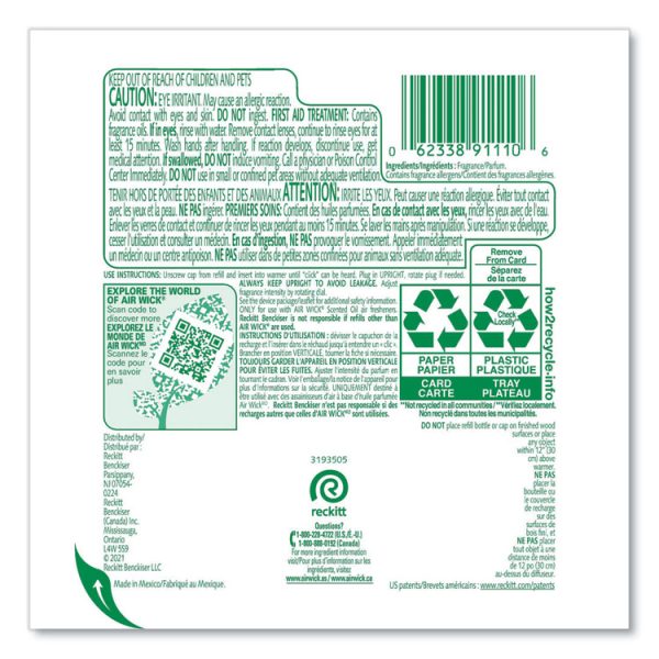 Life Scents Scented Oil Refills, Paradise Retreat, 0.67 Oz, 2/pack, 6 Packs/carton - Image 3