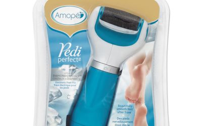 Pedi Perfect Electronic Foot File, Blue/white