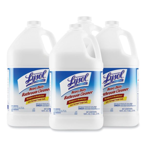 Disinfectant Heavy-Duty Bathroom Cleaner Concentrate, 1 Gal Bottle, 4/carton - Image 2