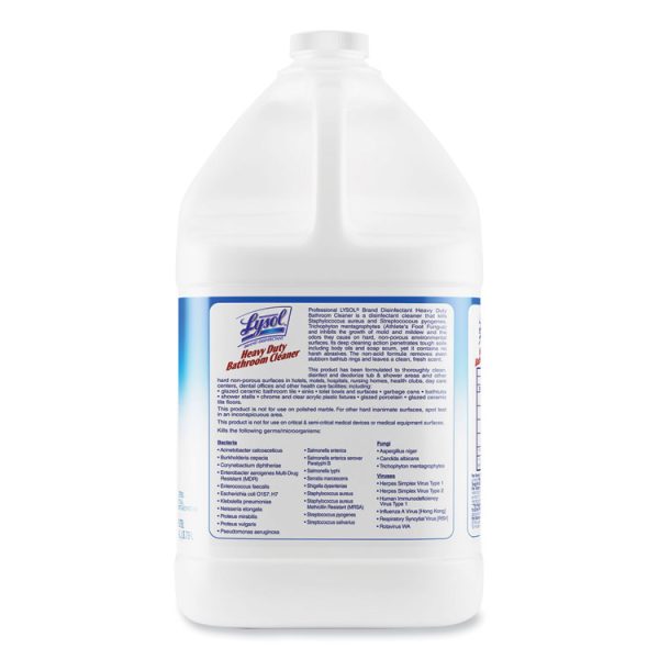 Disinfectant Heavy-Duty Bathroom Cleaner Concentrate, 1 Gal Bottle, 4/carton - Image 5