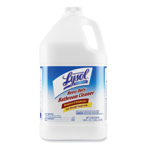 Disinfectant Heavy-Duty Bathroom Cleaner Concentrate, 1 Gal Bottle, 4/carton