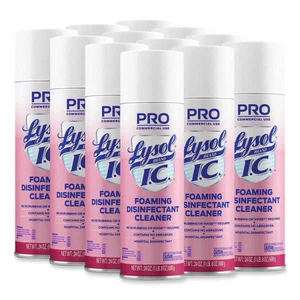 Foaming Disinfectant Cleaner, 24 Oz Aerosol Spray, 12/carton - Image 2