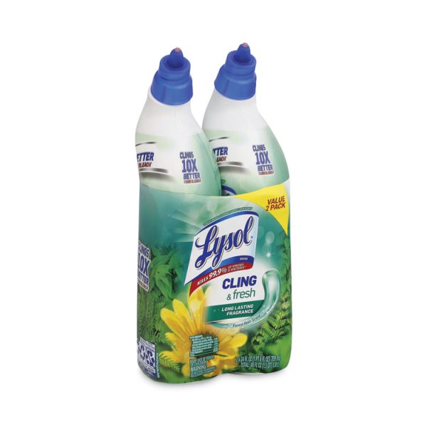 Cling and Fresh Toilet Bowl Cleaner, Forest Rain Scent, 24 oz, 2/Pack, 4 Packs/Carton - Image 6
