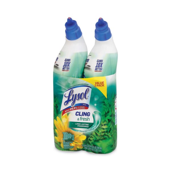 Cling and Fresh Toilet Bowl Cleaner, Forest Rain Scent, 24 oz, 2/Pack, 4 Packs/Carton - Image 7