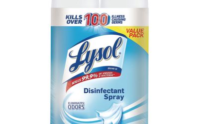 Disinfectant Spray, Crisp Linen, 19 Oz Aerosol Spray, 2/pack, 4 Packs/carton
