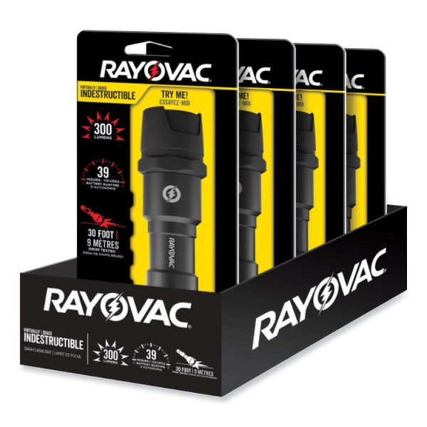 Virtually Indestructible LED Flashlight, 3 AAA Batteries (Included), Black - Image 3