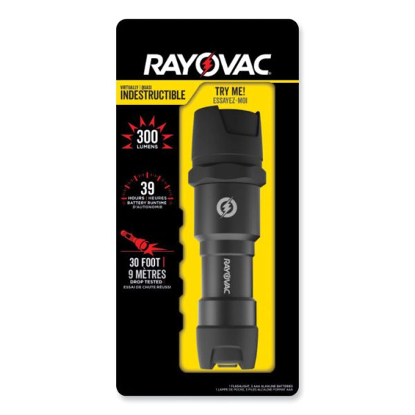 Virtually Indestructible LED Flashlight, 3 AAA Batteries (Included), Black - Image 5