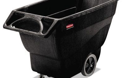 Structural Foam Tilt Truck, 151 gal, 600 lb Capacity, Plastic, Black