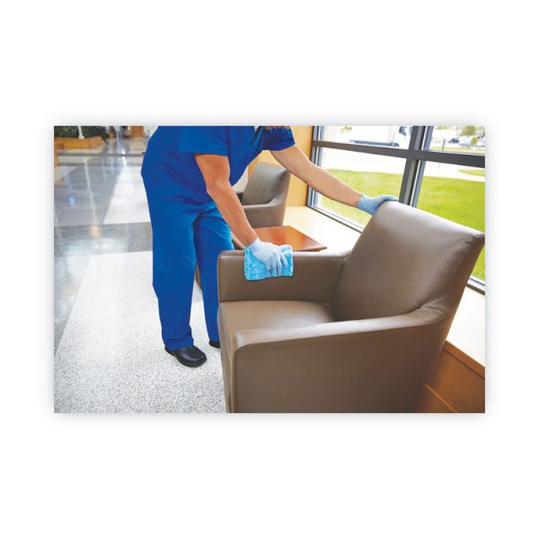 Microfiber Cleaning Cloths, 12 X 12, Blue, 24/pack - Image 4
