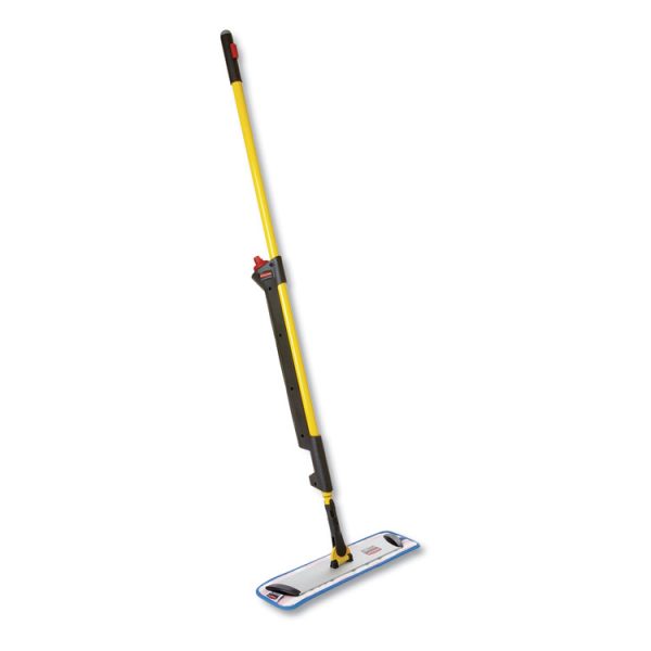 Pulse Microfiber Spray Mop System, 17" Wide Microfiber Head, 52" Yellow Plastic Handle - Image 2
