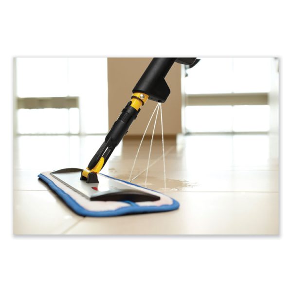 Pulse Microfiber Spray Mop System, 17" Wide Microfiber Head, 52" Yellow Plastic Handle - Image 5