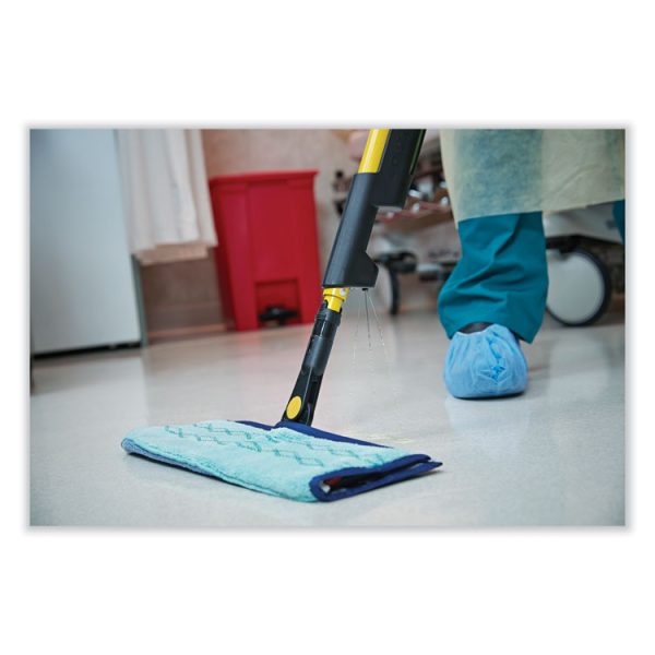 Pulse Microfiber Spray Mop System, 17" Wide Microfiber Head, 52" Yellow Plastic Handle - Image 6