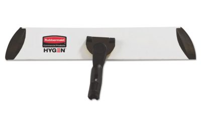 Executive Microfiber Single-Sided Flat Mop Frame, 3.5 W, 17 L, Black/Silver