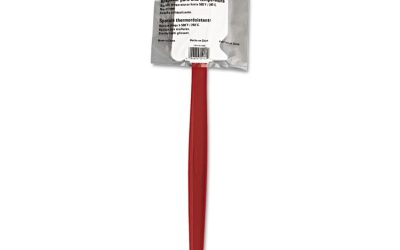 High-Heat Cook’s Scraper, 16 1/2″, Red/white