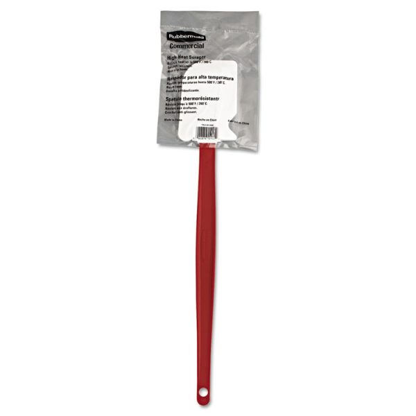 High-Heat Cook's Scraper, 16 1/2", Red/white