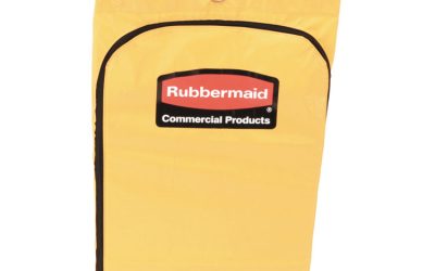 Zippered Vinyl Cleaning Cart Bag, 24 Gal, , 17.25″ X 30.5″, Yellow