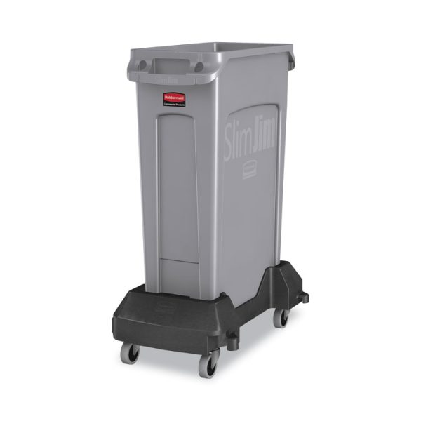 Slim Jim Resin Trainable Dolly, 120 lb Capacity, 23.86 x 14.71 x 8.36, Black - Image 3