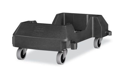 Slim Jim Resin Trainable Dolly, 120 lb Capacity, 23.86 x 14.71 x 8.36, Black