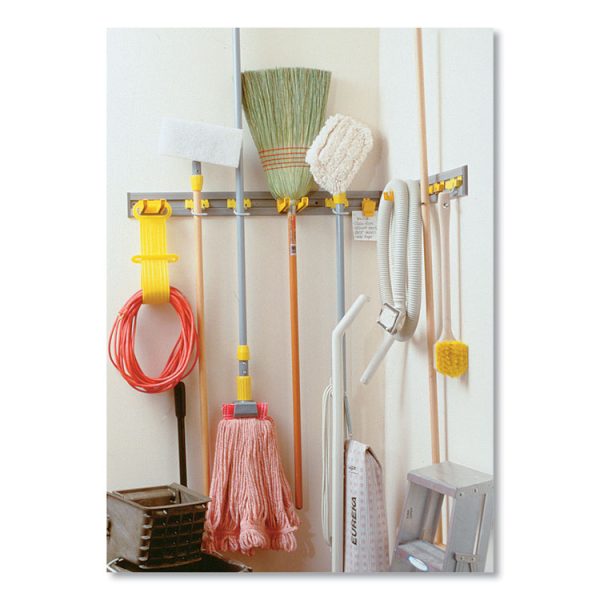 Closet Organizer/tool Holder, 34w X 3.25d X 4.25h, Gray - Image 6