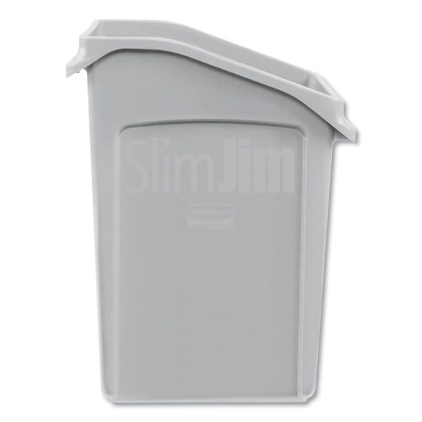 Slim Jim Under-Counter Container, 23 Gal, Polyethylene, Gray - Image 2