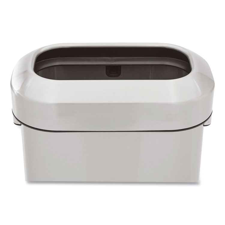 Refine Series Waste Receptacle, 15 gal, Plastic/Stainless Steel - Image 2