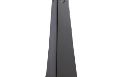 GroundsKeeper Cigarette Waste Collector, Pyramid, 1 gal, 12.25 x 39.75, Black