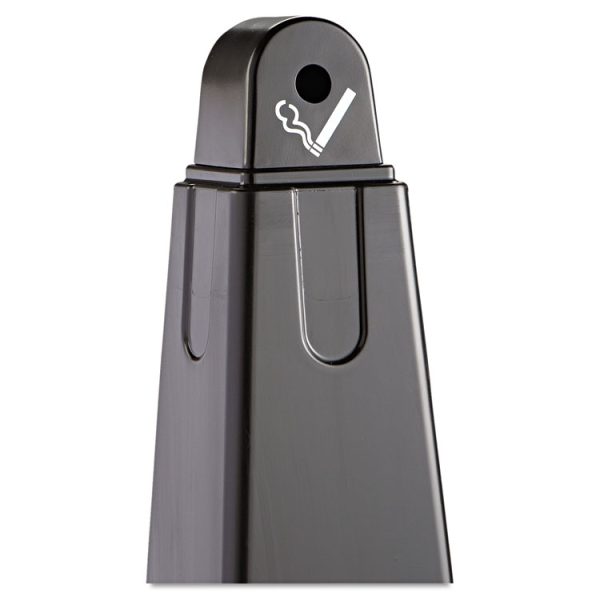 GroundsKeeper Cigarette Waste Collector, Pyramid, 1 gal, 12.25 x 39.75,  Black - Image 3