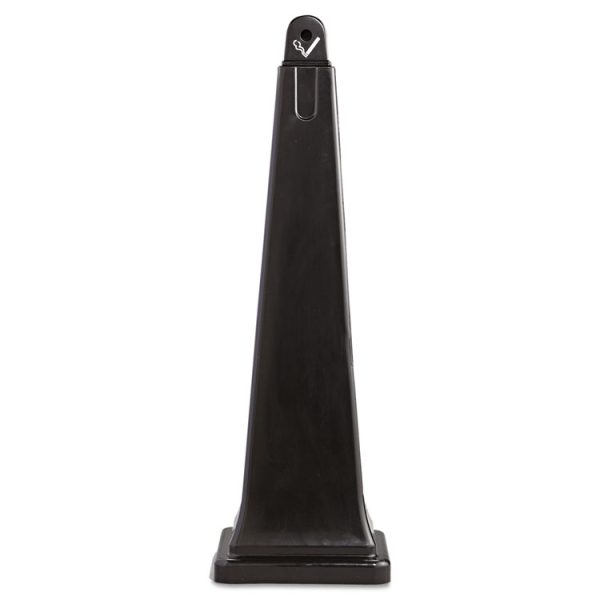 GroundsKeeper Cigarette Waste Collector, Pyramid, 1 gal, 12.25 x 39.75,  Black - Image 2
