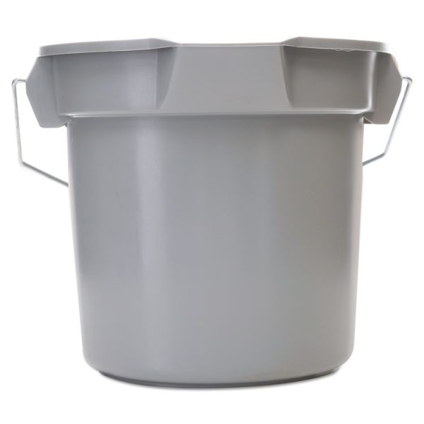 14 Quart Round Utility Bucket, Plastic, Gray, 12" dia - Image 2