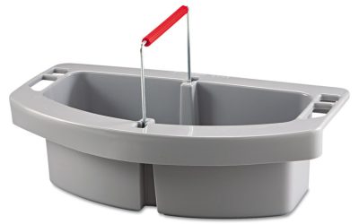 Maid Caddy, Two Compartments, 16 x 9 x 5, Gray
