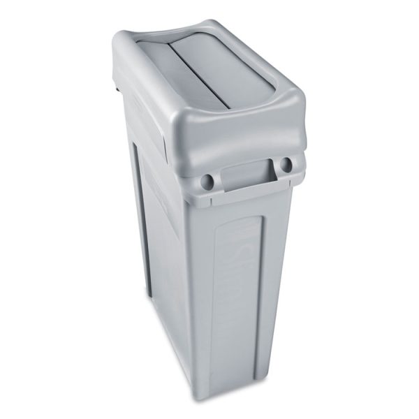 Swing Lid For Slim Jim Waste Container, Gray - Image 4