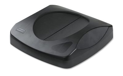 Swing Top Lid For Untouchable Recycling Center, 16″ Square, Black