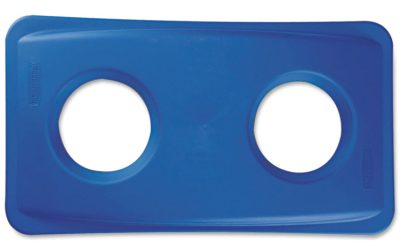 Lid For Slim Jim Bottle Recycling Container, 20.38w X 11.38d X 2.75h, Blue