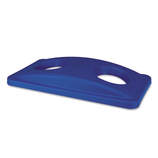 Lid For Slim Jim Bottle Recycling Container, 20.38w X 11.38d X 2.75h, Blue - Image 5