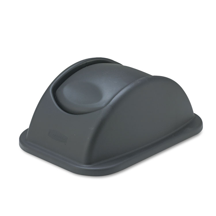 Rectangular Free-Swinging Plastic Lids, Black - Image 2