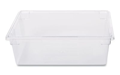 Food/Tote Boxes, 12.5 gal, 26 x 18 x 9, Clear, Plastic