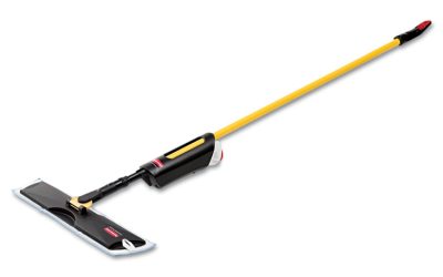 Light Commercial Spray Mop, 18″ Wide Blue Head, 52″ Steel Handle