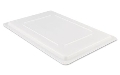 Food/Tote Box Lids, 26 x 18, White, Plastic