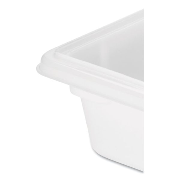 Food/Tote Boxes, 3.5 gal, 18 x 12 x 6, White, Plastic - Image 3