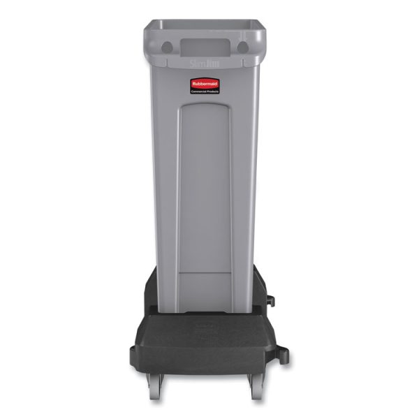 Slim Jim with Venting Channels, 23 gal, Plastic, Gray - Image 3