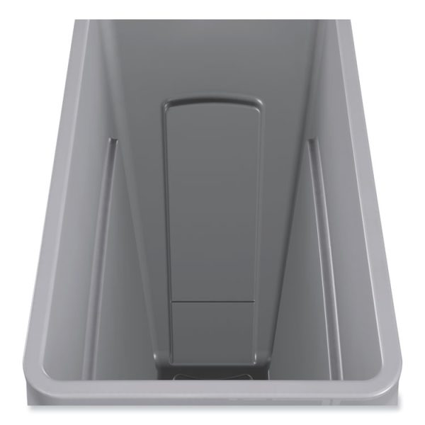 Slim Jim with Venting Channels, 23 gal, Plastic, Gray - Image 7