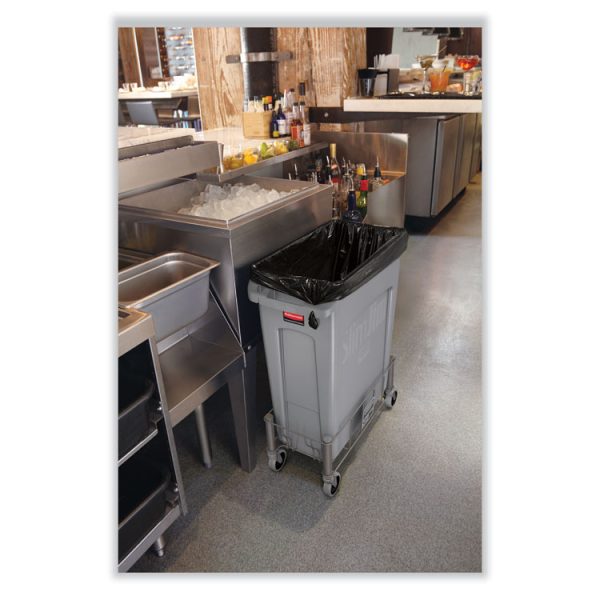 Slim Jim with Venting Channels, 23 gal, Plastic, Gray - Image 10