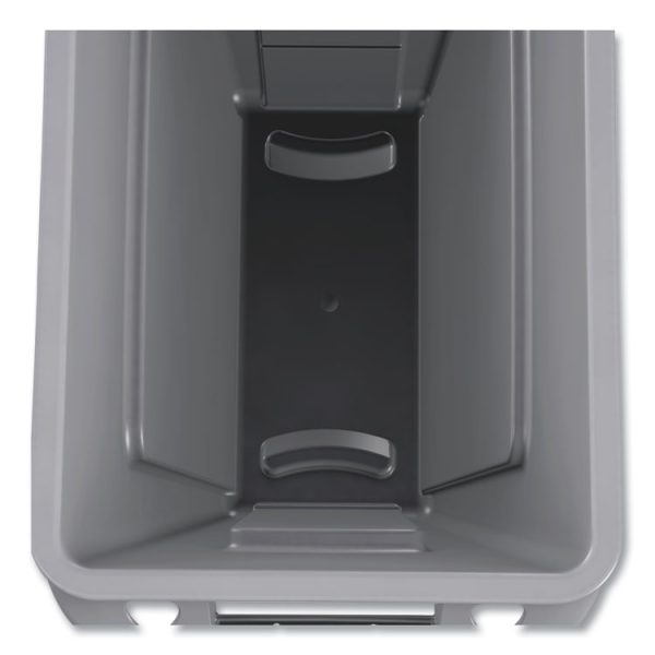 Slim Jim with Venting Channels, 23 gal, Plastic, Gray - Image 6
