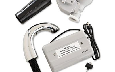 Tc Oneshot Dispenser, 1,600 Ml, 6.8 X 9.8 X 13.8, Polished Chrome/black