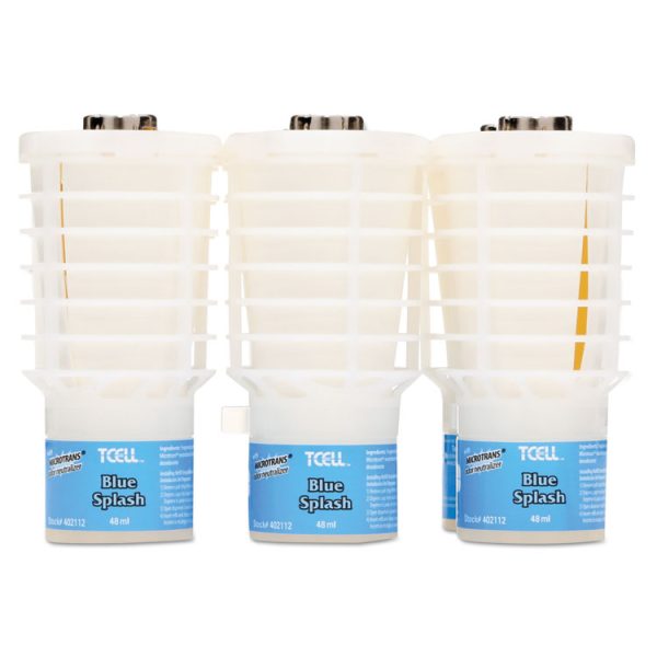 Tcell Microtrans Odor Neutralizer Refill, Blue Splash, 48 Ml, 6/carton - Image 3