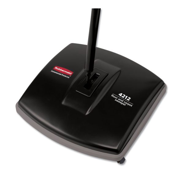 Floor And Carpet Sweeper, 44" Handle, Black/gray - Image 3