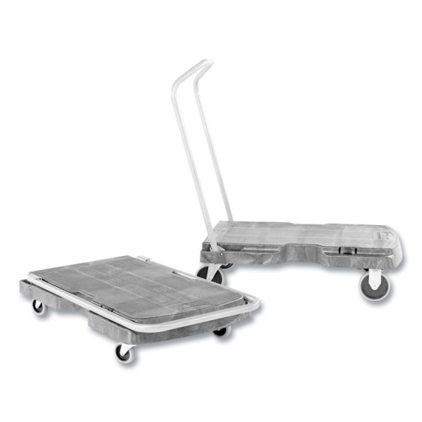 Utility-Duty Home/office Cart, 250 Lb Capacity, 20.5 X 32.5, Platform, Black - Image 3