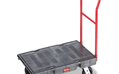 Heavy-Duty Platform Truck Cart, 2,000 Lb Capacity, 24 X 48 Platform, Black